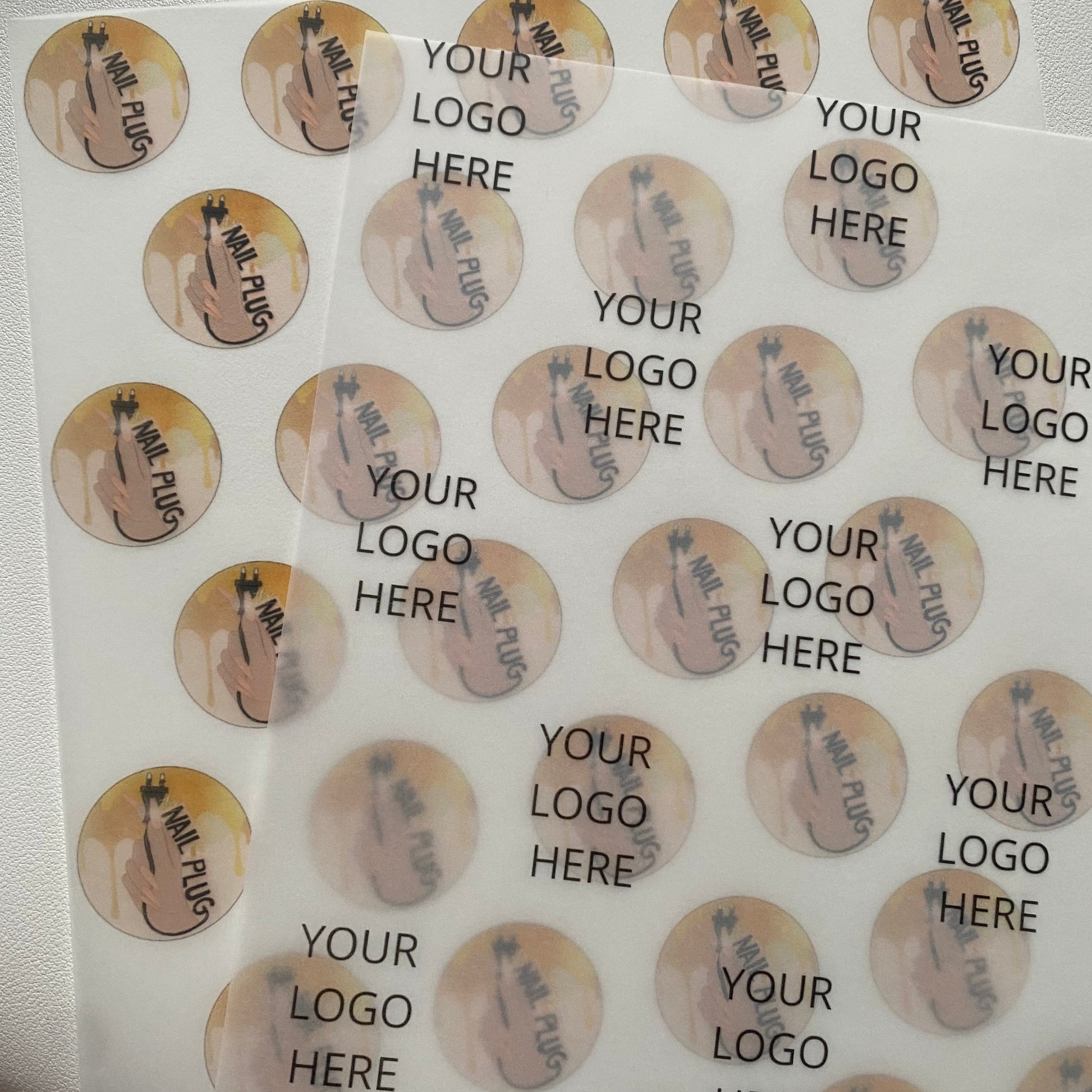 custom logo wrapping paper vellum