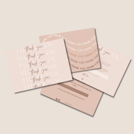 thank you card templates small business