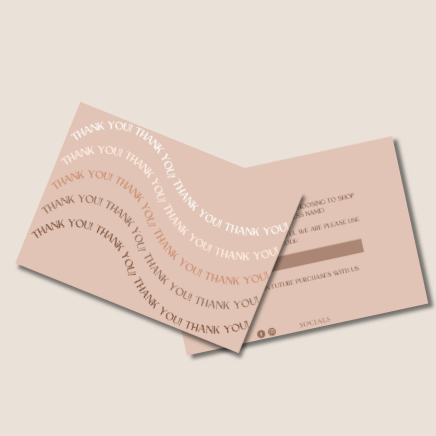 thank you card small business